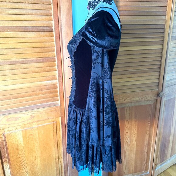 Gothic Victorian EGL Lolita Dark Fairycore Princess of Darkness Dress - Picture 8 of 13